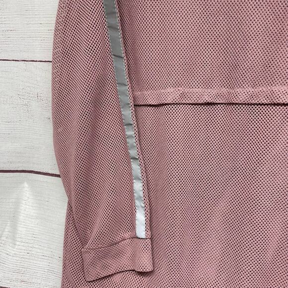 Soho Sports Dusty Pink Gray Studio Mesh 1/4 Zip Hoodied Jacket size XL - Picture 11 of 11